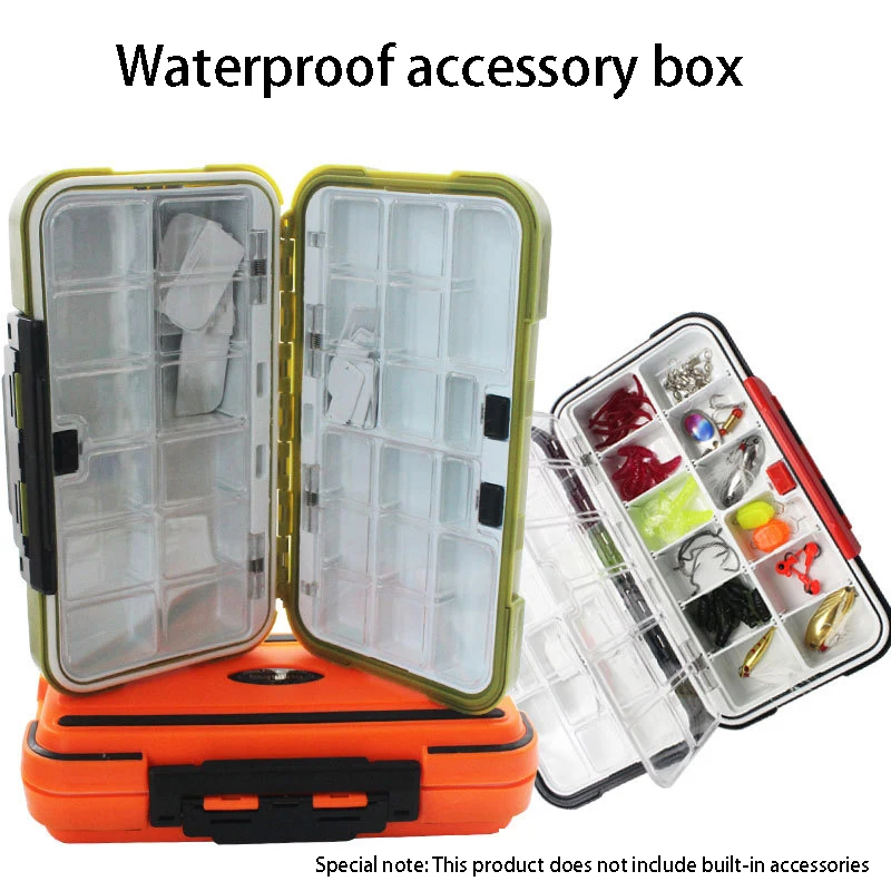 Accessori: Bait Box, Rock Fishing Box, Large, Medium, Small Four-Color Lock, Lure Box, Fishing Tool Box, a prova di perdite