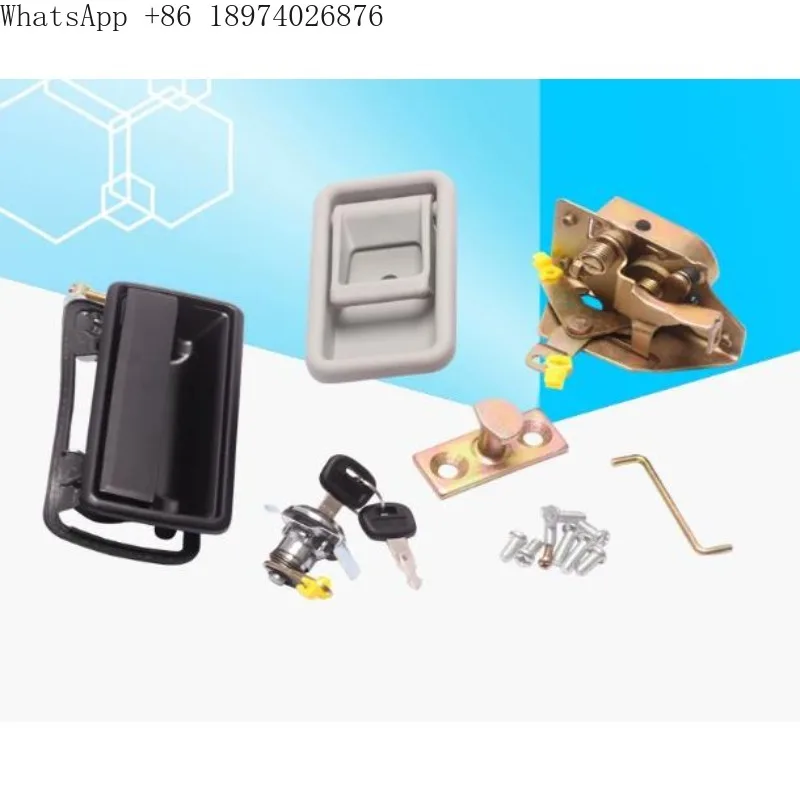 suitable-for-kubota-155-161-185-excavator-parts-cab-door-lock-inner-and-outer-handle-lock-block-lock-cylinder