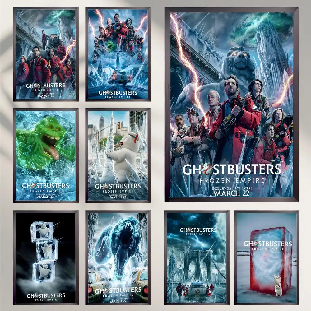 Póster G-Ghostbusters Frozen E-Empire HD, decoración de pared versátil, impermeable, autoadhesiva, perfecta para cualquier habitación e ideal como regalo