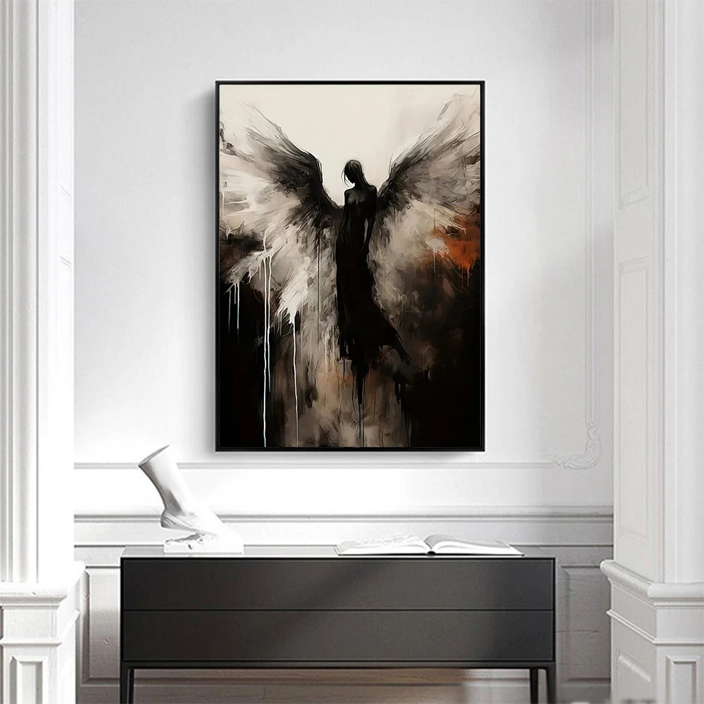 Canvas Print Painting Poster Character Devil's Wings Modern Art Living Room Bedroom Porch Sofa Background Home Wall Decoration