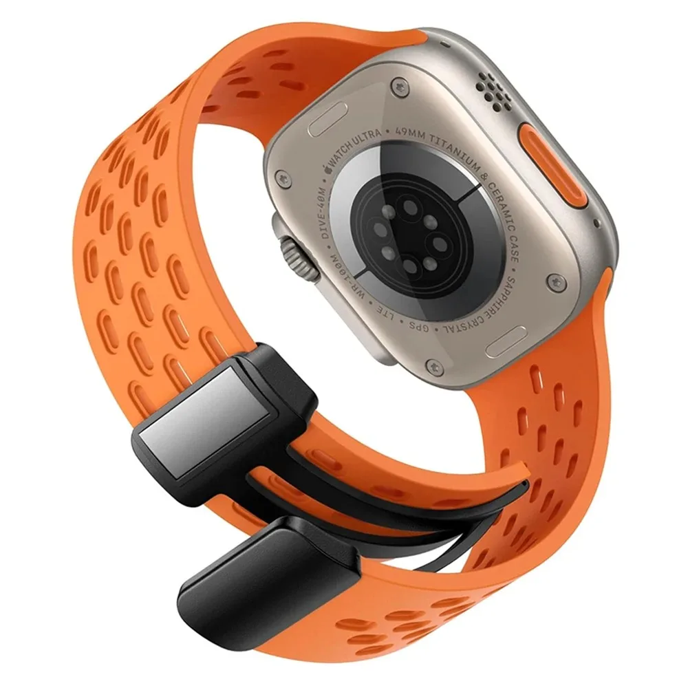 Silikonowy pasek do zegarka Apple 49 mm 46 mm 45 mm 44 mm 40 mm 41 mm 38 42 mm Bransoleta Correa iWatch Series 10 9 8 SE 7 6 Ultra 49MM