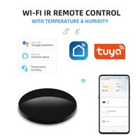 Tuya WiFi Smart Infrared Remote With Thermo-Hygrometer DVD Air Conditioner IR Universal Remote Control Alexa  Home Yandex Alice