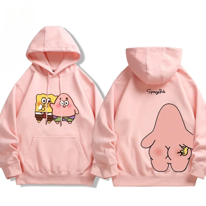 Bob Esponja SquarePants y Patrick Star dibujos animados Anime periferia padre hijo Sudadera con capucha en primavera y otoño Sudadera con capucha para padres e hijos