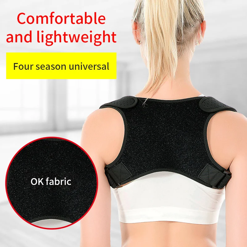 Posture Corrector Women Men Adjustable Upper Back Brace Breathable Back Straightener Providing Pain Relief Lumbar Neck Shoulder