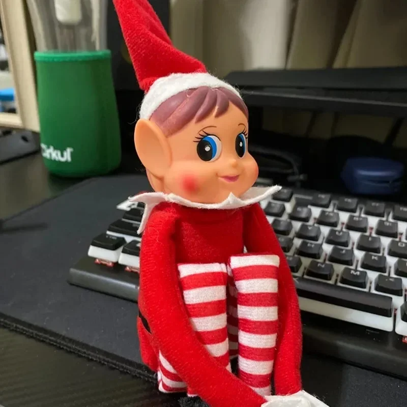 عيد الميلاد قزم دمية جديد رف الكتب الجنية دمية عيد الميلاد إكسسوارات دمي مكتب الحلي ديكورات المنزل #2