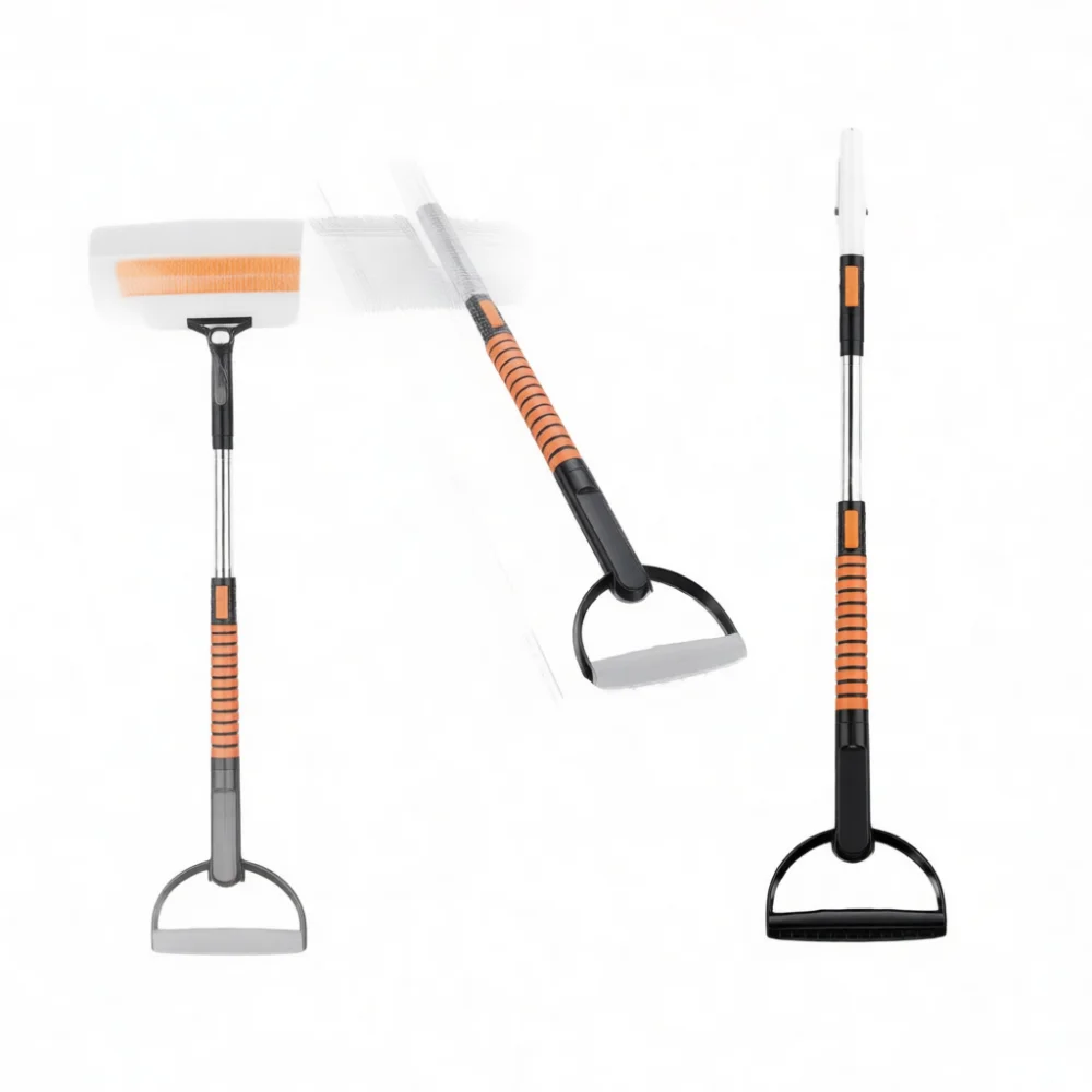 premium-car-snow-brush-ice-scraper-aluminum-alloy-extendable-rotating-head-auto-windshield-winter-ice-frost-removal-tool