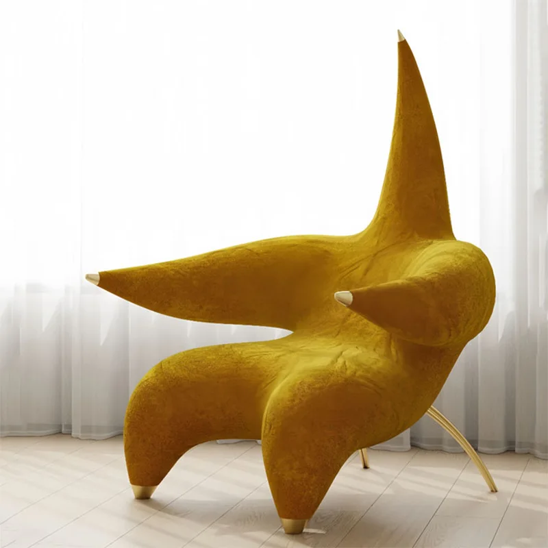 Light luxury starfish sofa, niche minimalist leisure back chair