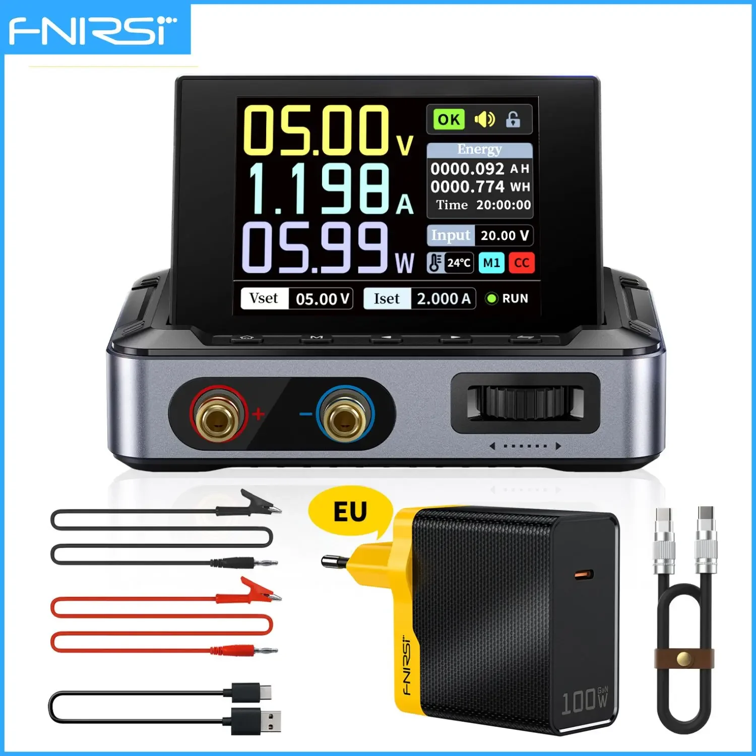 FNIRSI DPS-150 Programmeerbare CNC Laboratorium Stroomvoorziening 30V 5A Regelbare DC Spanningsregelaar voor Circuit Experimenten