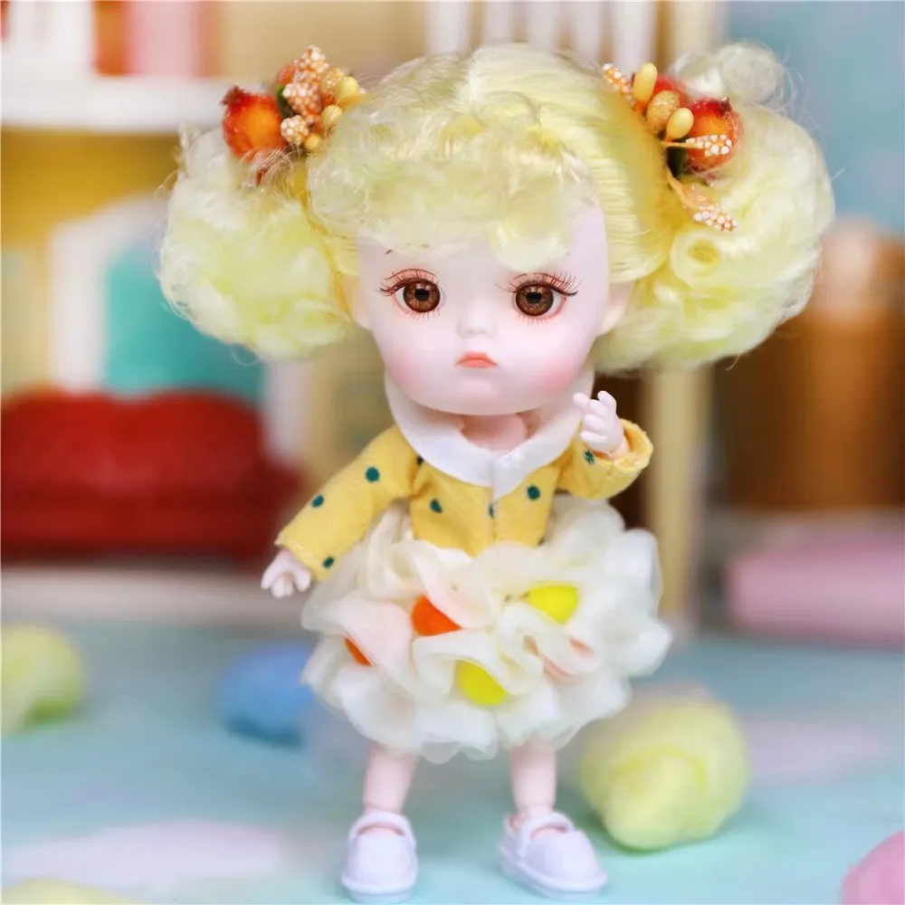 1/12 BJD Dolls 26 ball joint body 15CM Mini Doll ob11 DBS special offers Doll with Equipment Shoes Makeup Set Gift Toy