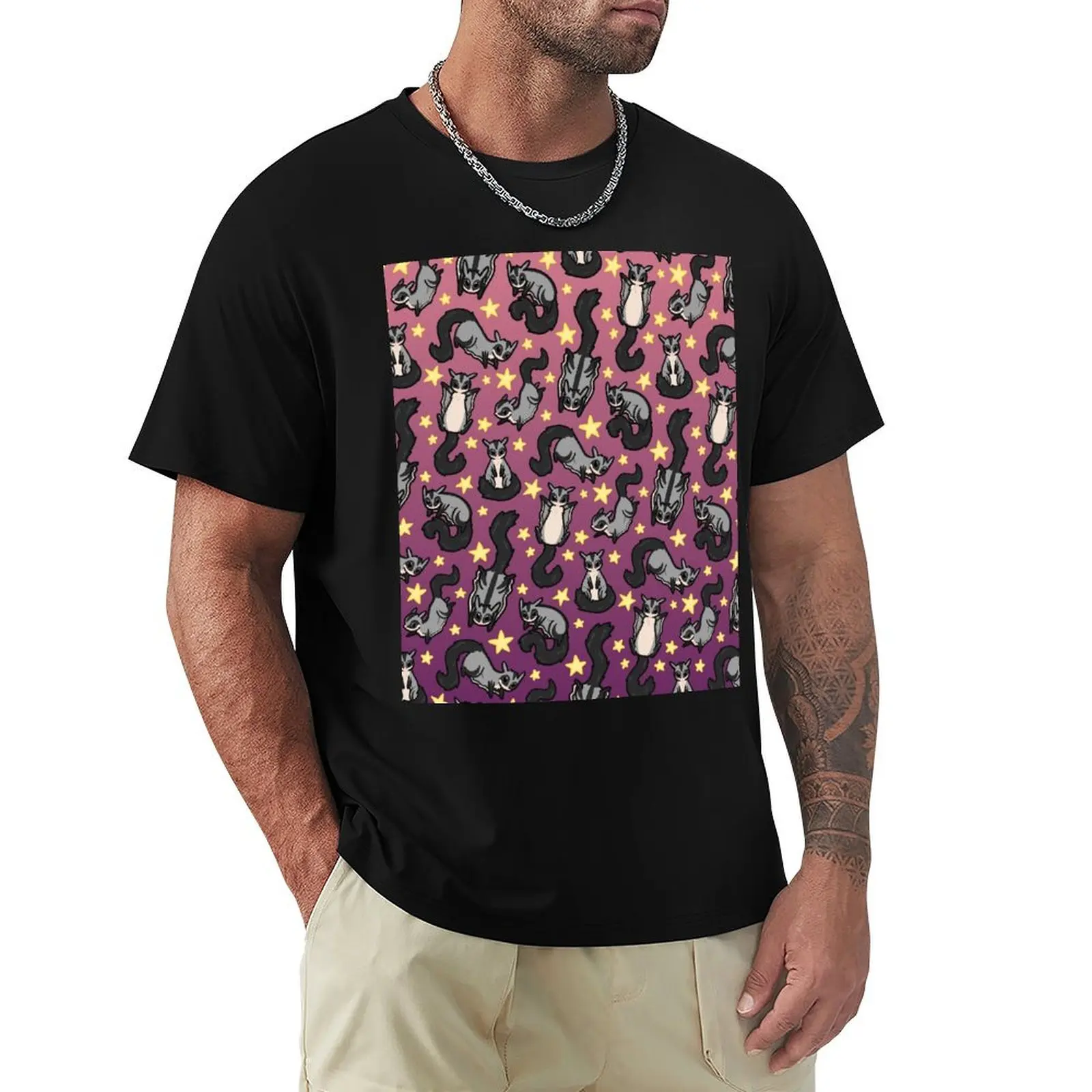 

Sugar Glider Pattern T-Shirt Louboutins quick-drying plus sizes luxury t-shirt shirts men
