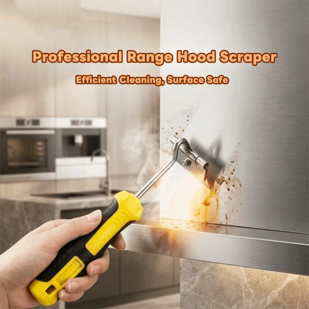 Metal Blades Cleaning Scraper Replaceable Blade Two-Color Grip Glue Removal Blade Handheld Scraper Compact Structure