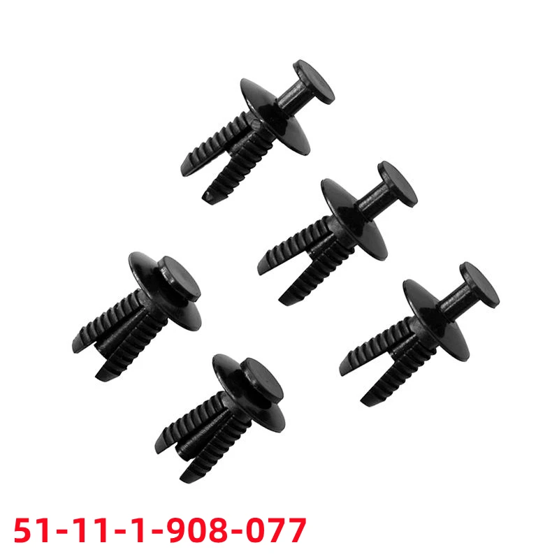 20Pcs For 6mm Hole Push Type Car Clips Auto Plastic Clips And Fasteners 51-11-1-908-077  51111908077   B32