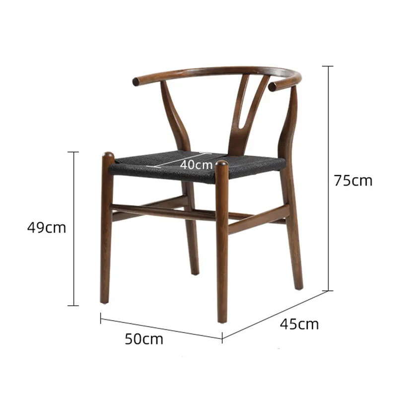 Solid Wood Chair Nordic Creative Office Leisure Armchair Y Chair One Wholesale Dining Chair Leisure Chair