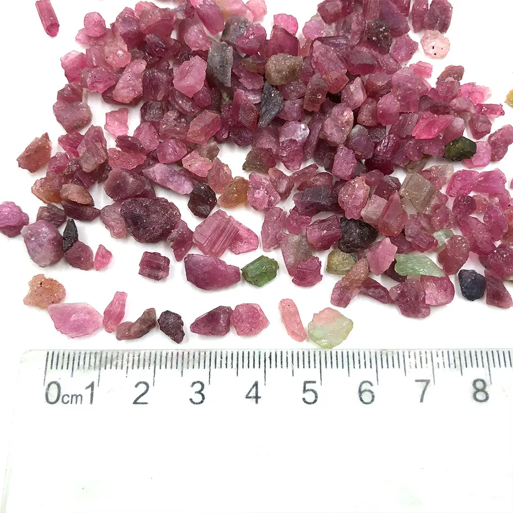 20g/Pack Natural Stone Raw Tourmaline Gravel Chip Crystals Mineral Specimen Healing Gemstone Aquarium Home Room Decoration Reiki