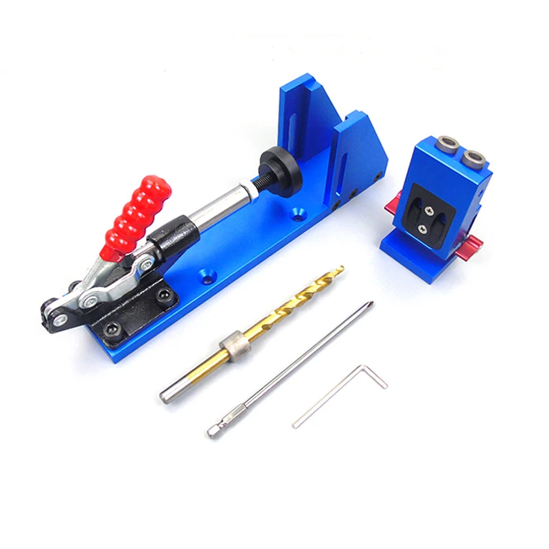 

XK-2A Woodworking inclined hole device Pocket Hole Jig Kit System Woodworking drilling aid positioning