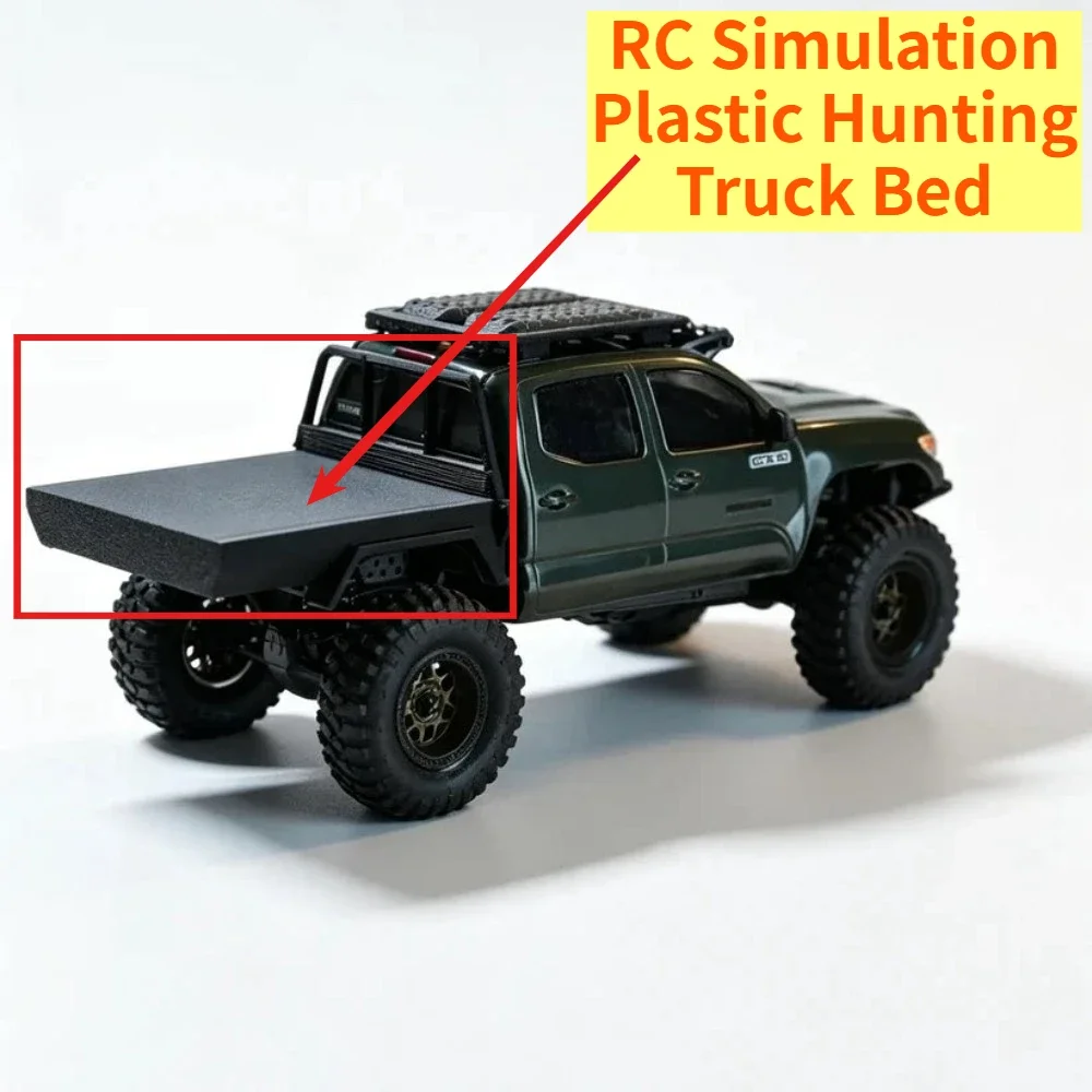 Plastic Hunting Truck Bed For Axial SCX30 1/30 RC Scale Crawler Custom Size Off Road Simulation Decor Upgrade Replacement Parts