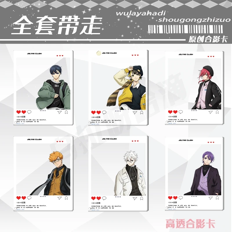 

Anime BLUE LOCK Nagi Seishiro Kunigami Rensuke Mikage Reo Cosplay Acrylic Group Photo Transcard Cartoon Creativity Individuality