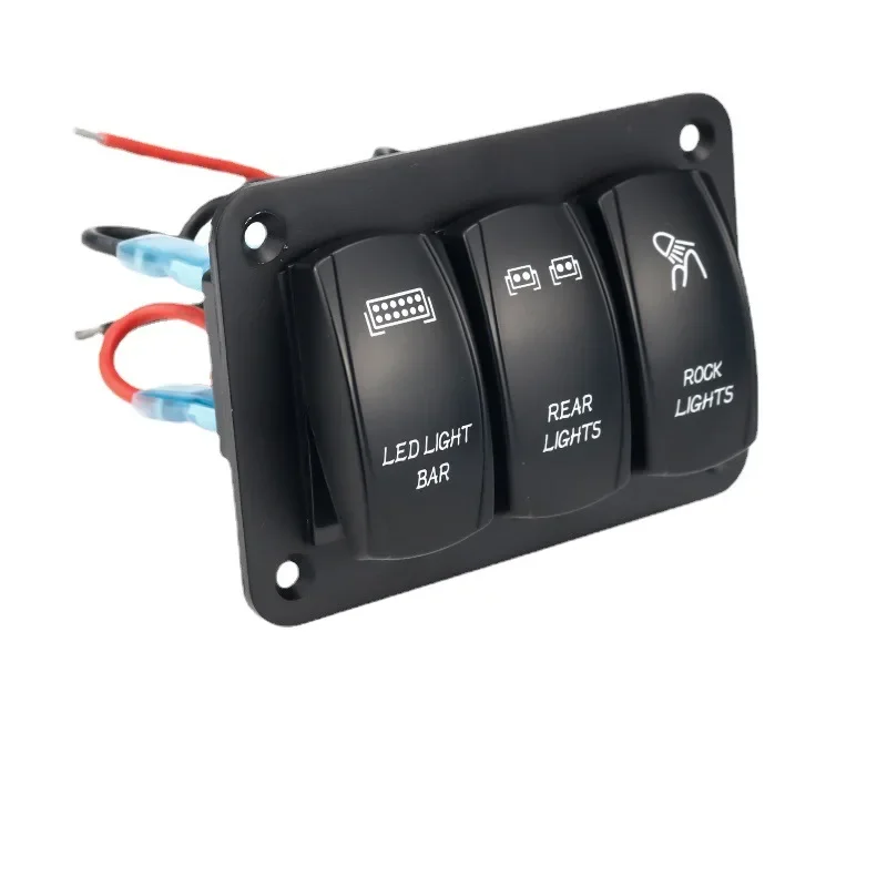 

Переключатель для модификации яхты, 12-24 В, переключатель для домов на колесах, многофункциональная комбинация трехпозиционных панелей для модификации автомобиля