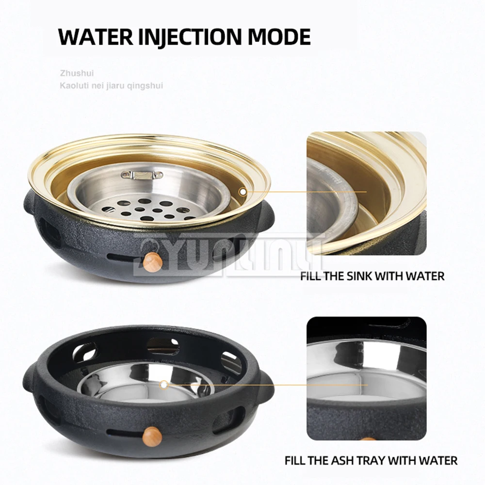 Haushalt Grill Churrasco Holzkohle Grill Maschine Kommerziellen Fleisch Braten Herd Barbacoa Interior Sin Humo