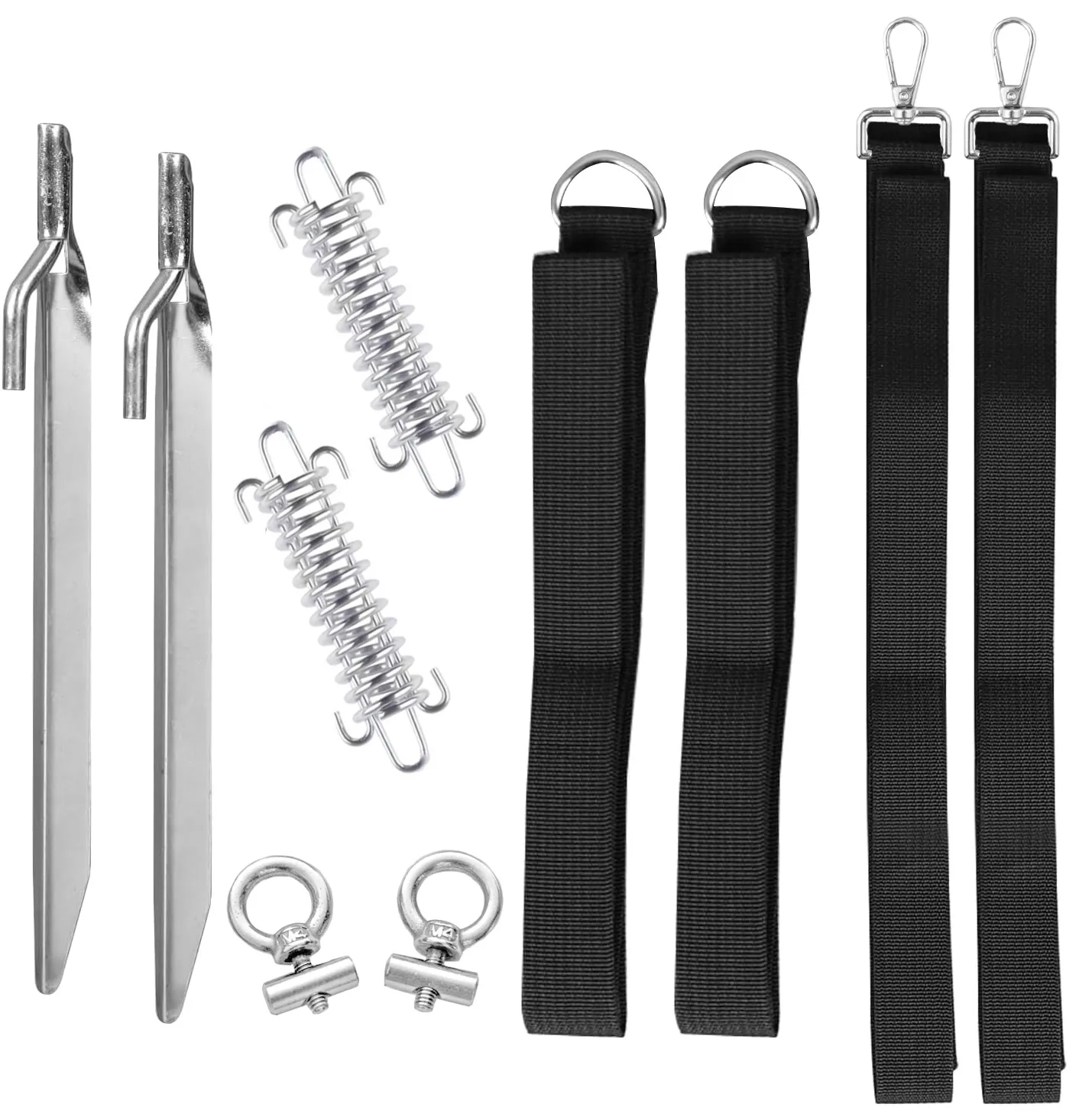 1set Caravan Tent Windproof Fixed Set Fixed Tent Nail Camping Tools Tensioning Belts Awning Tie Down Kit Motorhome Accessories