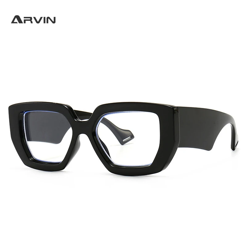 Fashion Colorful Square Women Glasses Frame New Brand Black Anti-blue Light Computer Eyeglasses Frame Female Shades