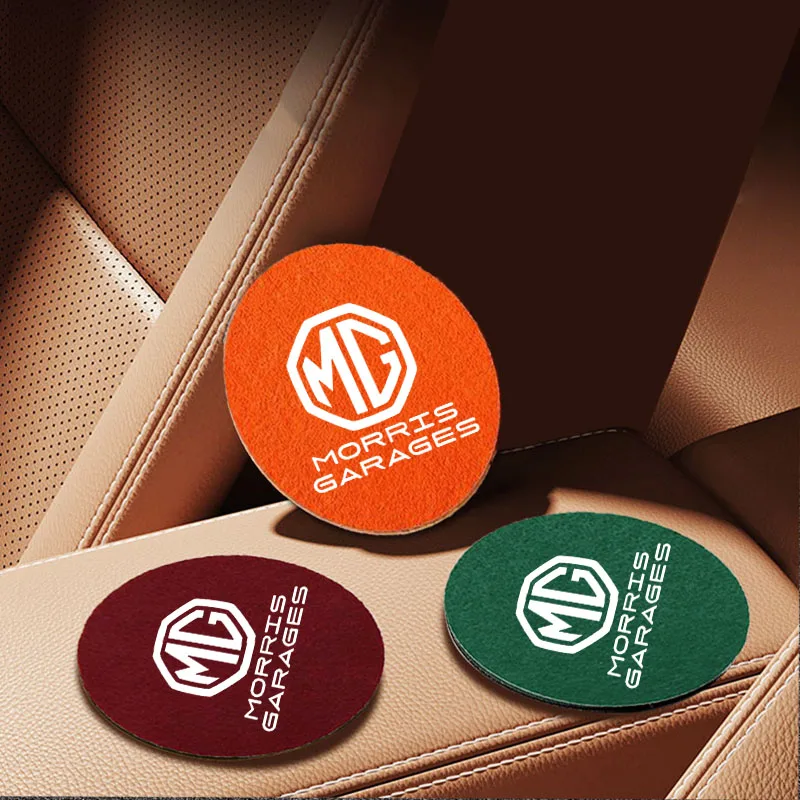 Automobile Round Felt Water Coaster For Morris Garages Motors MG ZS GS MG5 6 mg3 Gundam 350 Parts TF hector Accessories Felt Mat