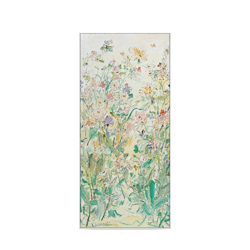 

All things grow, light luxury entrance decorative painting living room high-end art oil painting