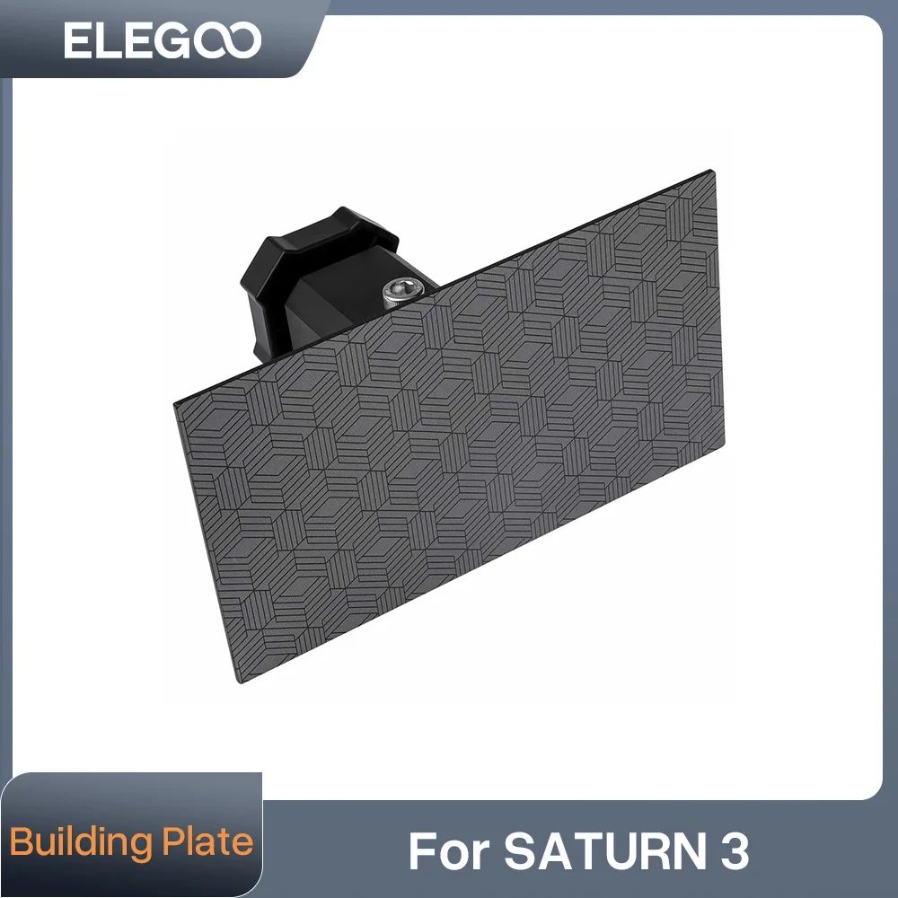 ELEGOO Build Plate for SATURN 3 LCD 3D Printer,Replacement Build Platform with Non-Slip Hexagon Socket Screws Suits for SATURN 3