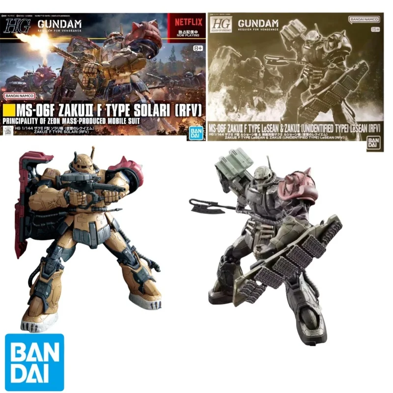 

Genuine Bandai Original Hg Series Zaku Ms-0 Ms-06f Anime Action Figure Assembly Model Toys Collectible Model Ornaments Gifts