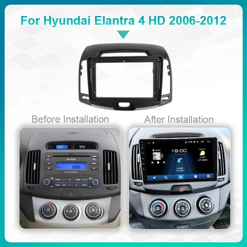 Car Radio Frame Kit For HYUNDAI Elantra/Avante(HD) 2006-2010 Auto Stereo CD/DVD Dash Mount Trim Panel Fascia