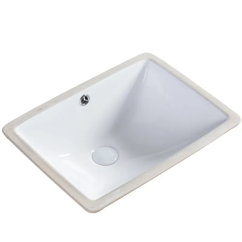 Round Square Ceramic Undercounter Basin Integrated Sink for Kitchen Bathroom Embedded Washbasin