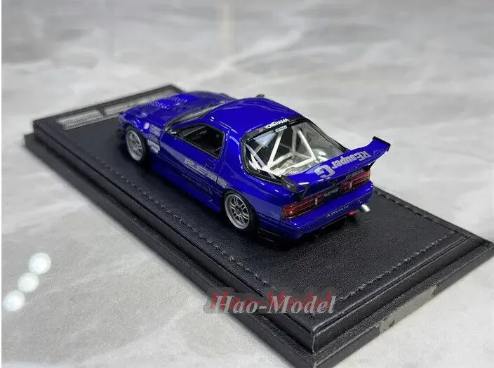 الإشعال 1:43 لمازدا RX-7 FC3S RE الراتنج نموذج سيارة دييكاست لعب الأولاد هدايا عيد ميلاد هواية عرض محاكاة الحلي الأزرق