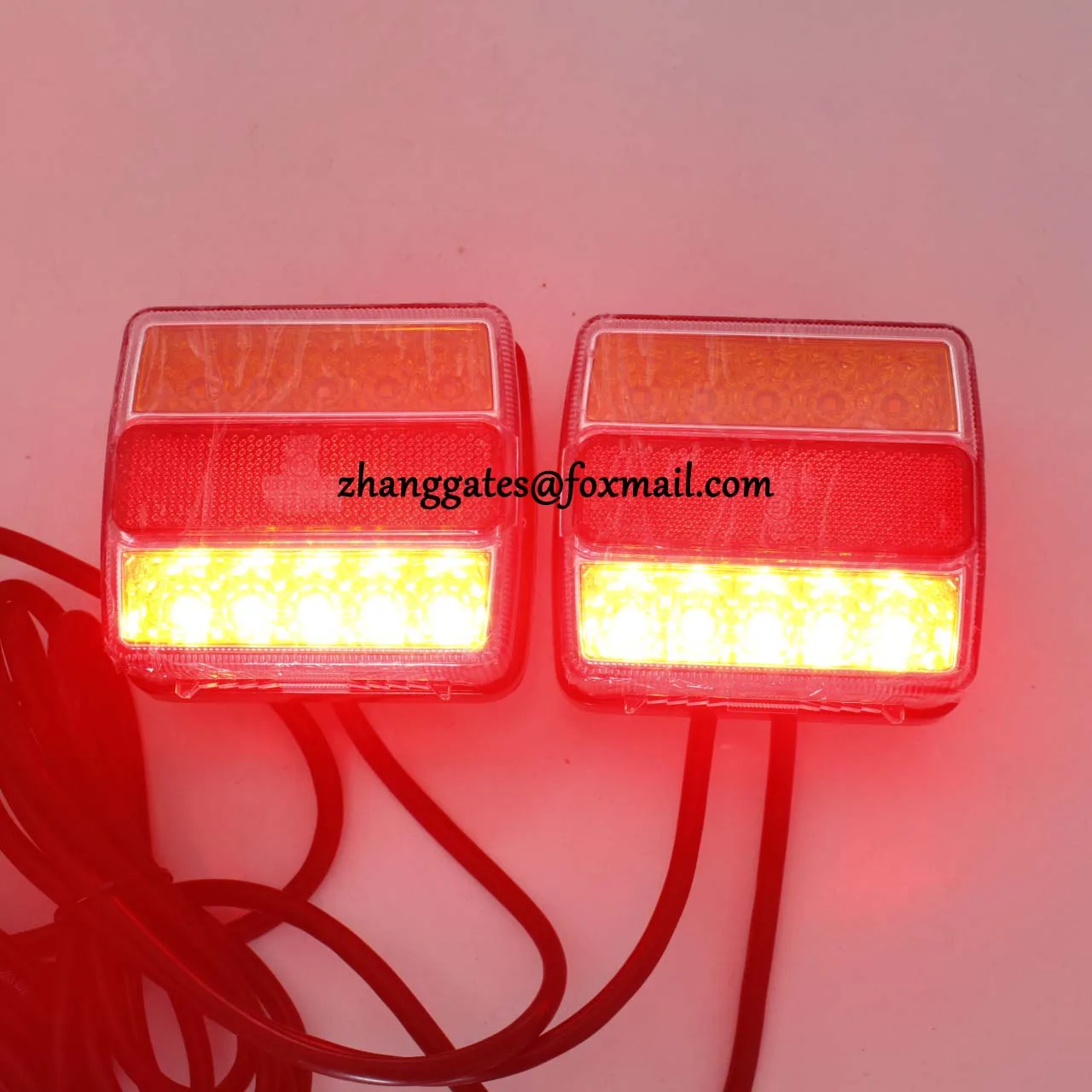 2pc Wire SMD LED Trailer Light Set