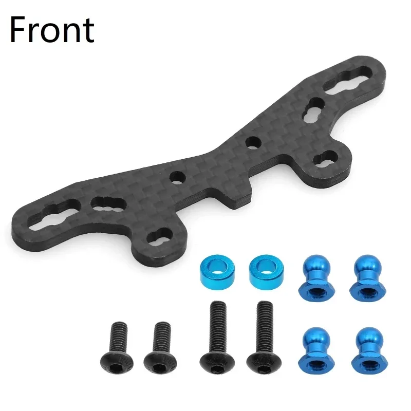 Carbon Fiber Front and Rear heighten Shock Tower Plate for Tamiya TT02S TT02SR TT-02 Type-S 1/10 RC Car Upgrade Parts