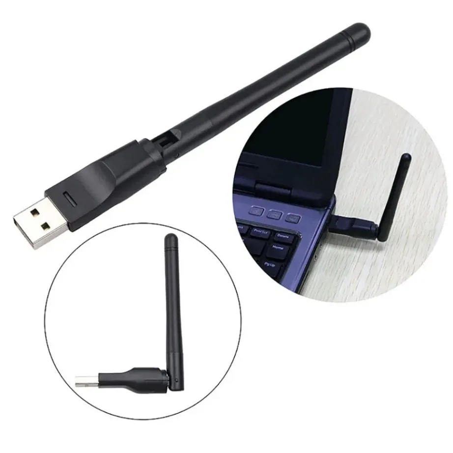

YIGETOHDE MT7601 Wireless WiFi Adapter 150Mbps USB 2.0 Network Card 802.11b/g/n with Antenna for Win PC Laptop USB WiFi Receiver
