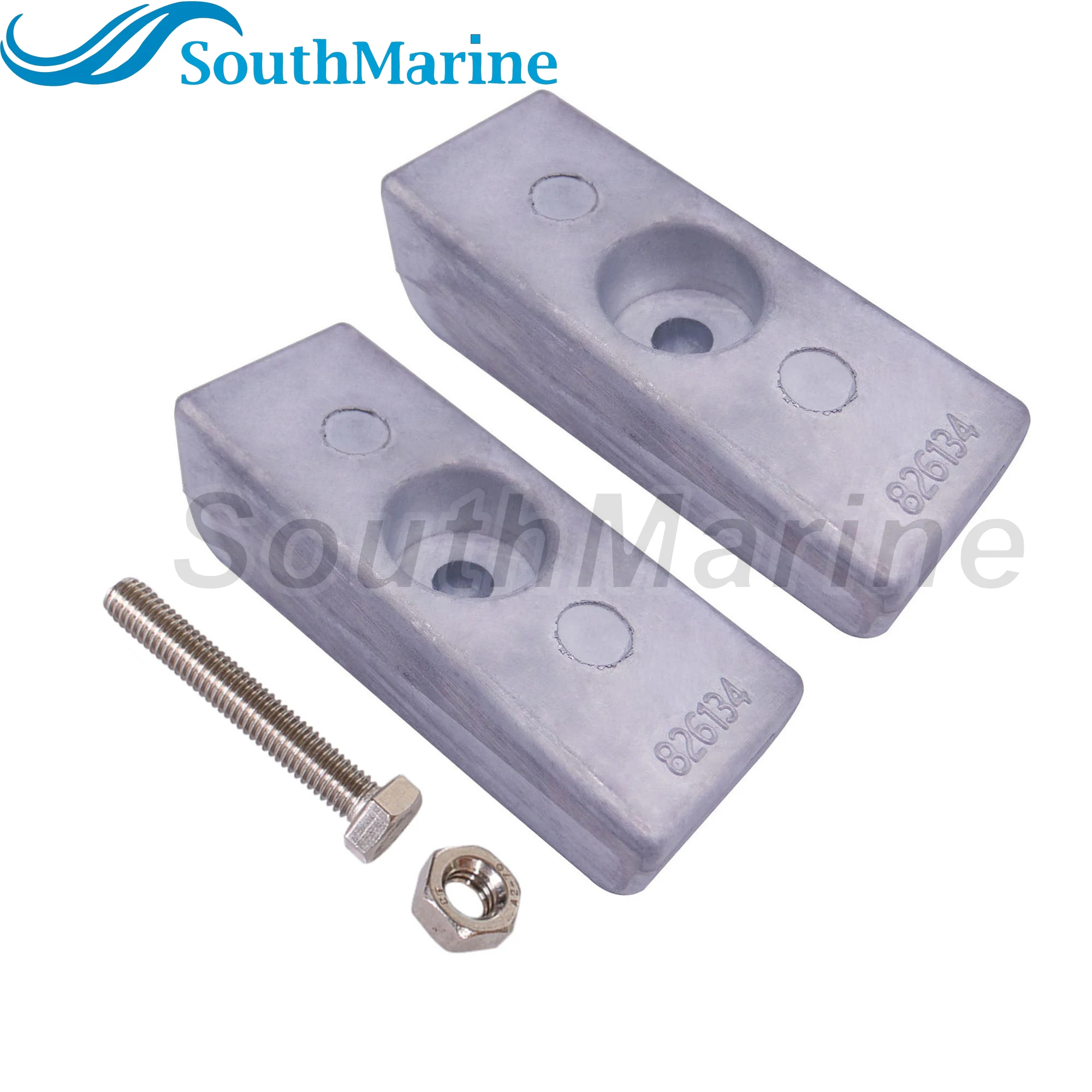 Boat Motor 826134 826134Q 826134T 8M0059344 Aluminum Anode for Mercury Marine Outboard Engine 30HP-300HP,  Marine 18-6068