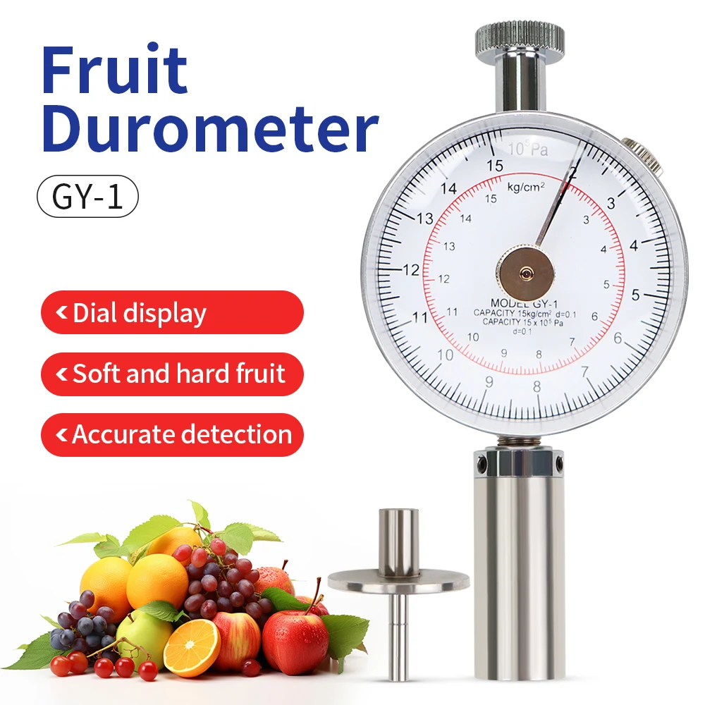 Testador de dureza de frutas portátil GY-1 GY-2 GY-3 penetrômetro de frutas ferramenta de teste de dureza para maçãs peras uvas