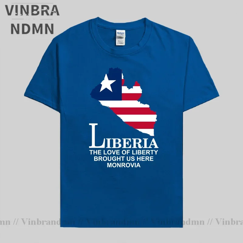 Liberia Liberian LBR Monrovia mens new t shirt men Fashion tops Short Sleeve sports clothes national team summer cotton t-shirt