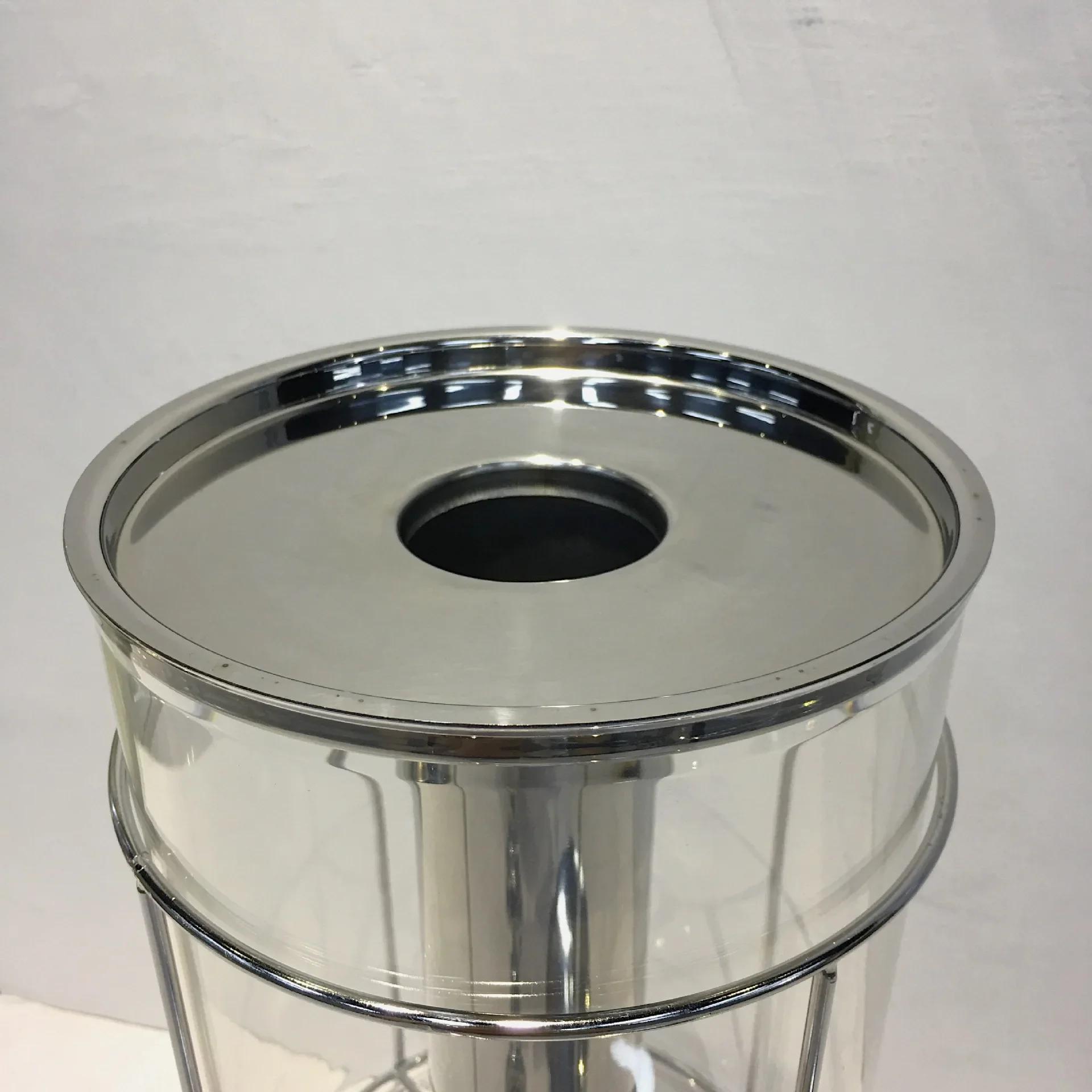 Stainless steel gold-plated juice tripod commercial transparent single head double head buffet