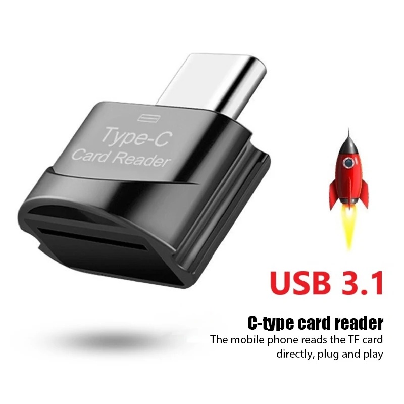 New USB 3.1 Type C To Micro-SD TF Adapter Cardreader High Speed Card Reader Smart Memory Card Reader For Apple Samsung Laptop image 5
