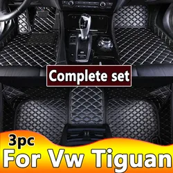 Custom 3D Car Floor Mats for Volkswagen Vw Tiguan 2017-2023 Touareg 2019-2023 2011-2018 Interior Accessories Artificial Leather