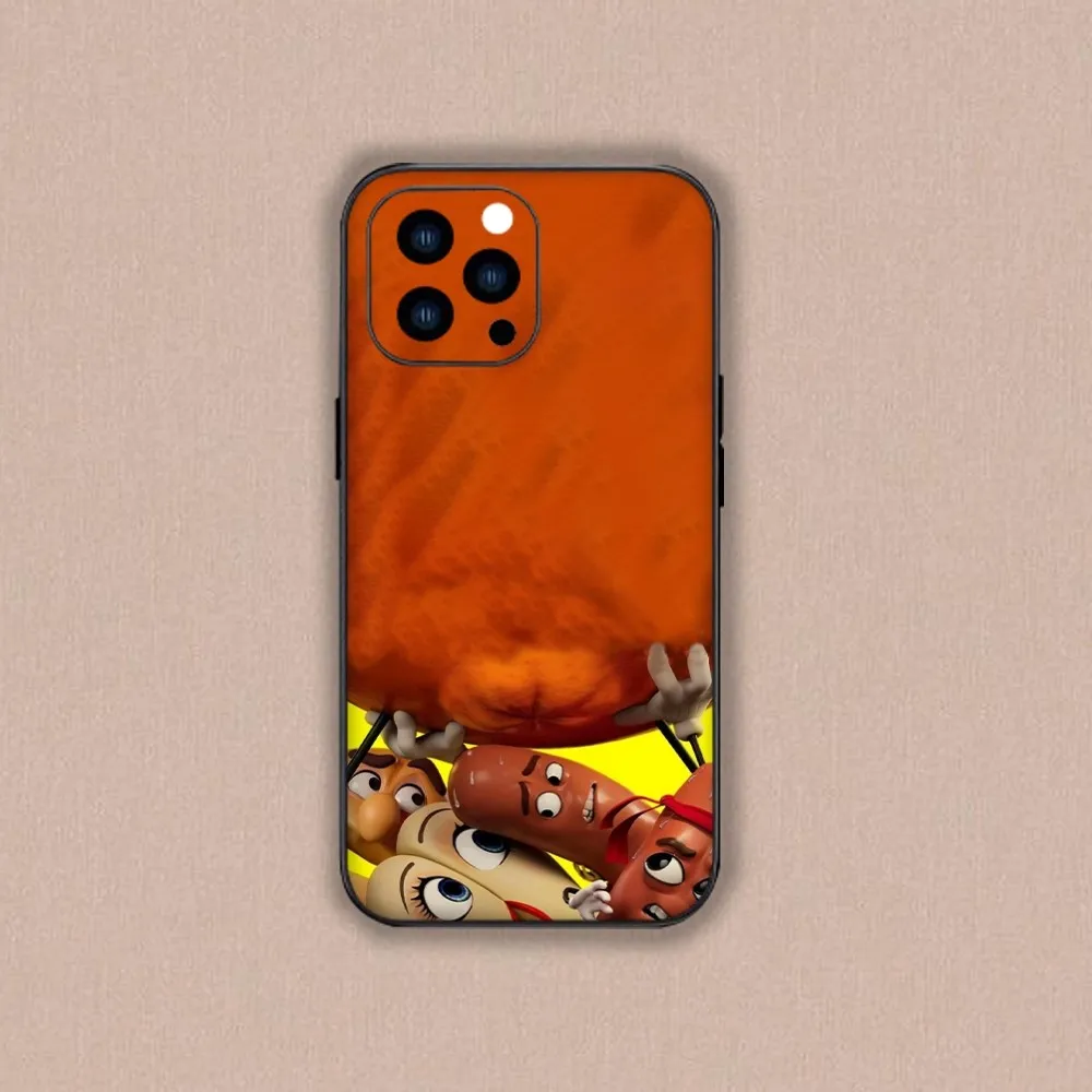 Cartoon Sausage Party Phone Case For Xiaomi 12 11 Pro Redmi Note7 8 9 K40Pro Black Shell