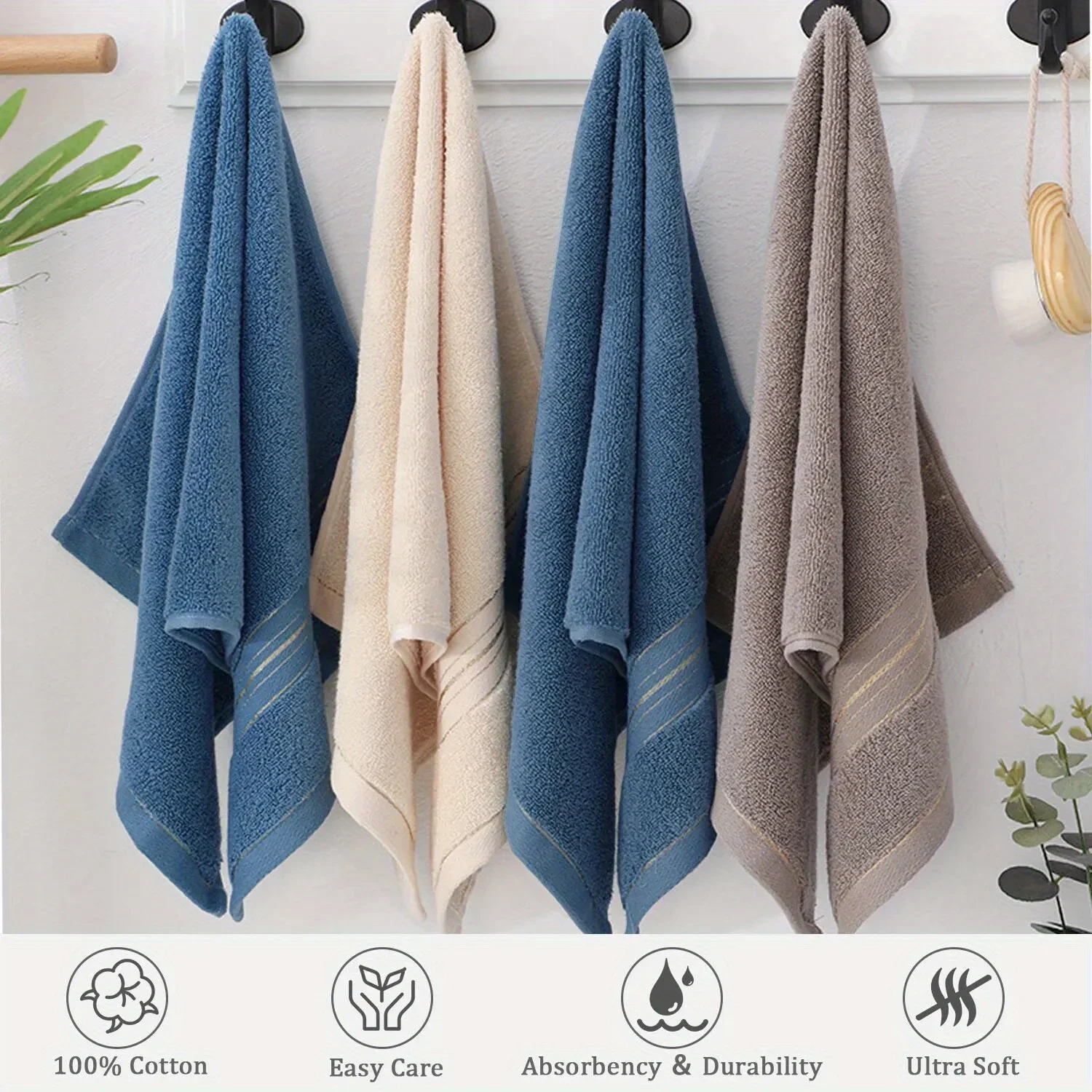 Soft, Moisture-Absorbent, Multi-Purpose, High-Quality Quick-Drying Towels, Sweat Towels, Cotton Towels, and Handkerchiefs.