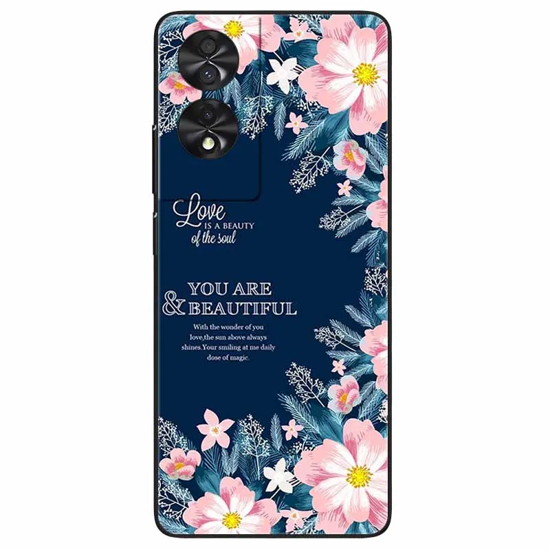 For TCL 505 Case Landscape Silicon Beautiful Pattern Phone Cases For TCL 505 Shockproof Bumpers Soft Cover On for TCL505 6.75''