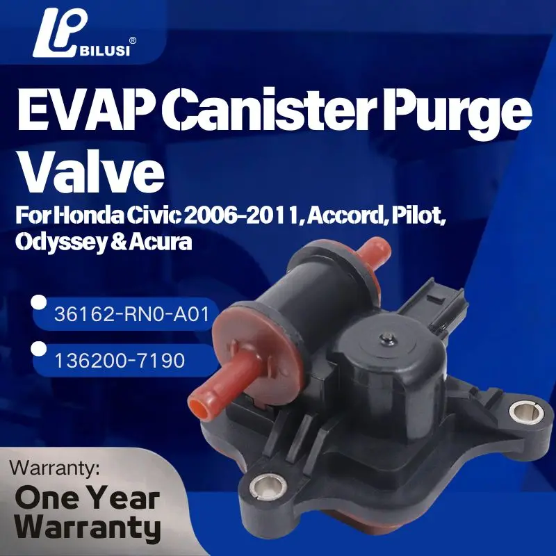 

Электромагнитный клапан продувки канистры испарительной выбросы BILISI для Honda Civic | Автоаксессуары36162-5AA-A01, 136200-7410