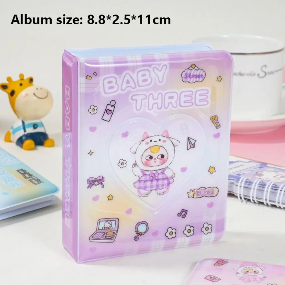New PVC Card Holder Album Cartoon Mini Idol Card Collect Book Photo Protection Cover Gift