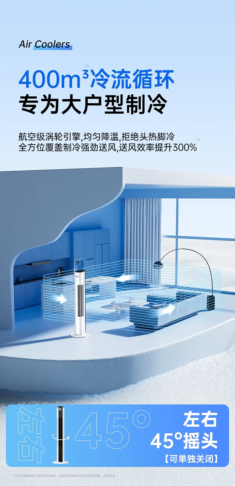 220V Mini Portable Air Conditioner Cooling Fan for Home Use with Small Size and Vertical Design