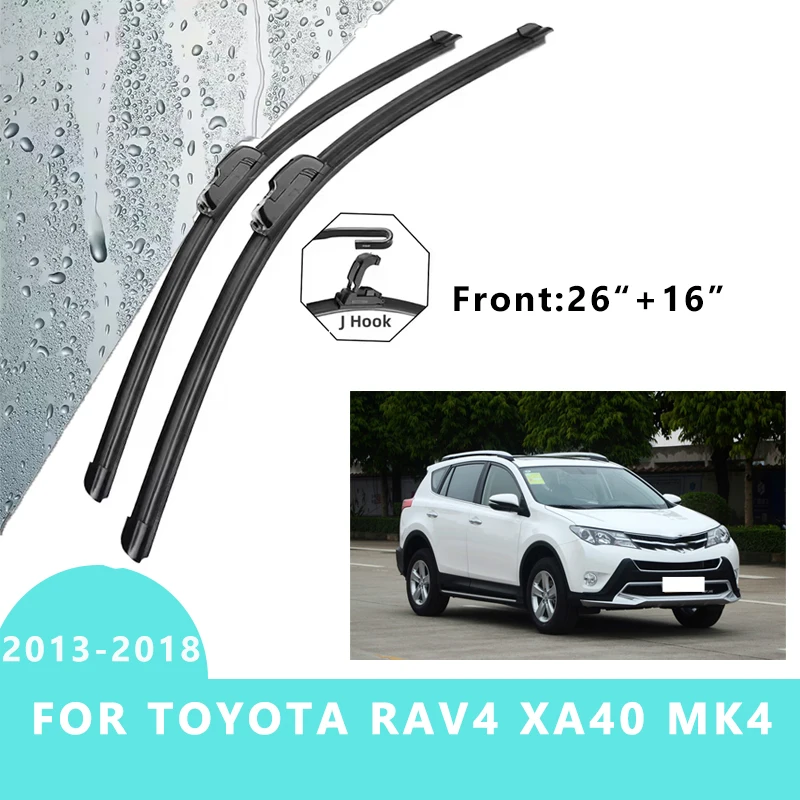 

Front Windscreen Wiper Windshield Window Accessories 2PCS for TOYOTA RAV4 XA40 MK4 2013-2018 2013 2014 2015 2016 2017 2018