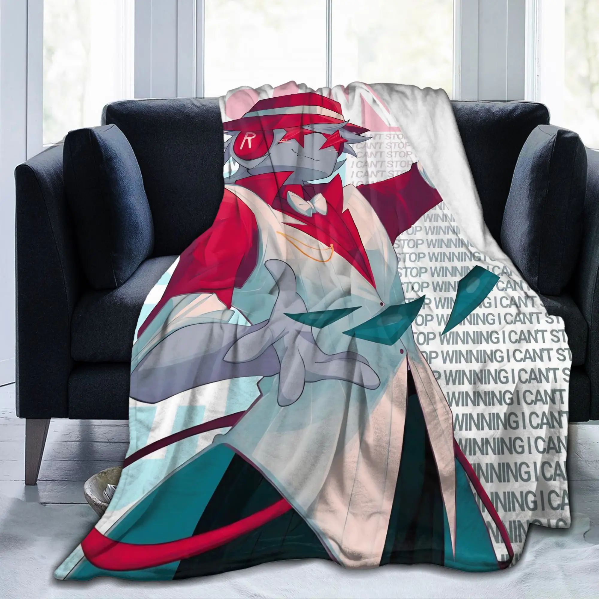 Forsaken Chance Blanket Velvet Autumn Winter Horror Game Portable Thin Throw Blankets for Outdoor