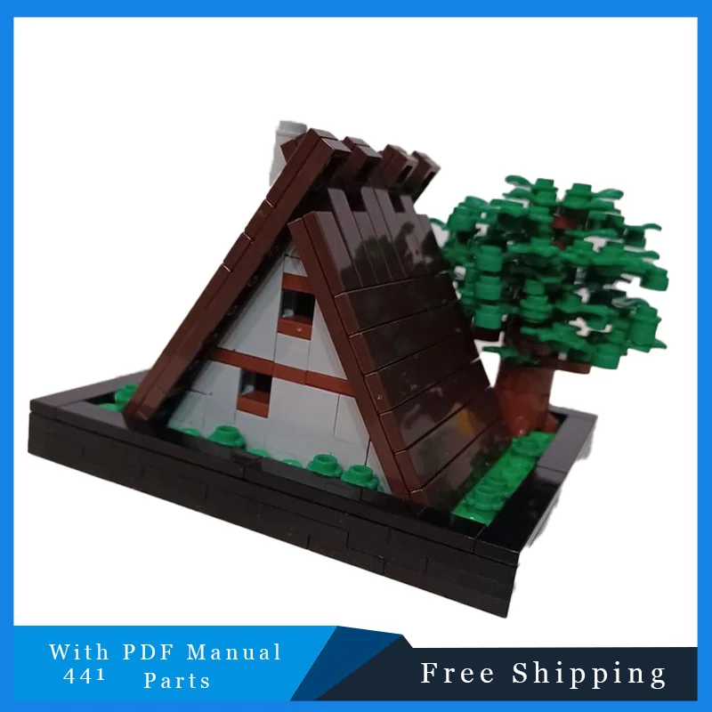 441 個 MOC コミック有名なレンガの家ビルディングブロックモデル子供教育 DIY 組立おもちゃセットクリスマス誕生日ギフト